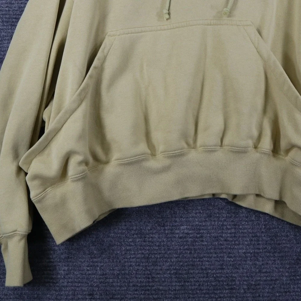 Nike Hoodie Womens XL Yellow Oversized Phoenix Fleece Center Swoosh Casual